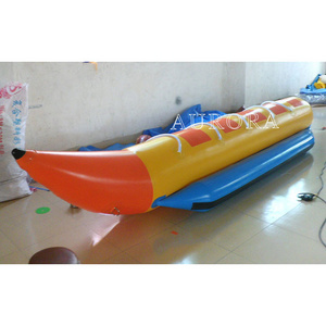 Party Rental Equipment Boating Plastic water bike Paddle Boat Inflatable Water Sport Game Inflatable Fly Fish Boat For Sale