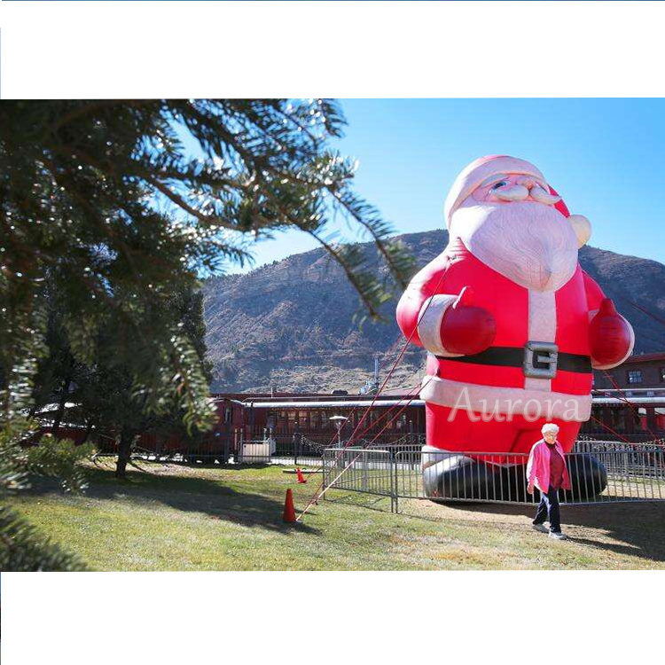 Blow up yard decoration greeting claus inflables de navidad air blower outdoor Christmas decor inflatable santa claus