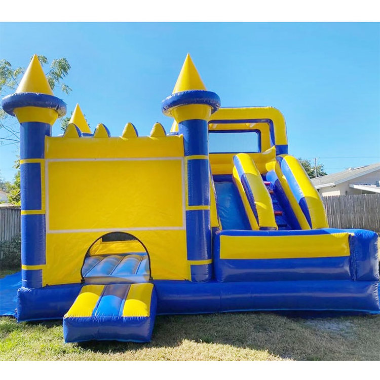 Kids castle bounce house inflatable 13 ft bouncy castle green yellow suitable for adults jumping castle for kids inflatable