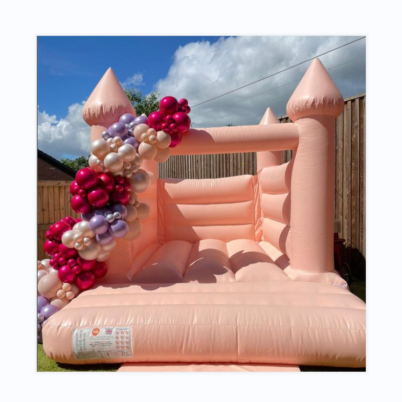 Backyard party Big Jumping Castles For Sale Wholesale tractor bouncer inflatable white bounce house for wedding decoration