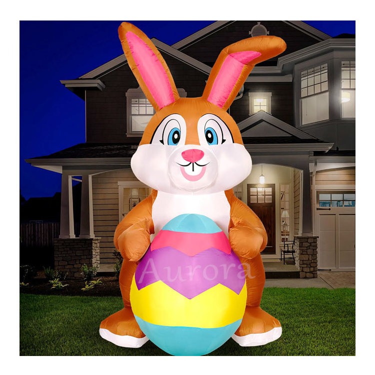 decoration festive jumbo inflatable  easter eggs outdoor  inflatable decoration rabbit for sale