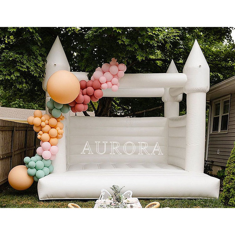 Commercial bounce House with roof Wedding Inflatable Bouncer white bounce house 13x13 wedding tent balloon bouncy castle