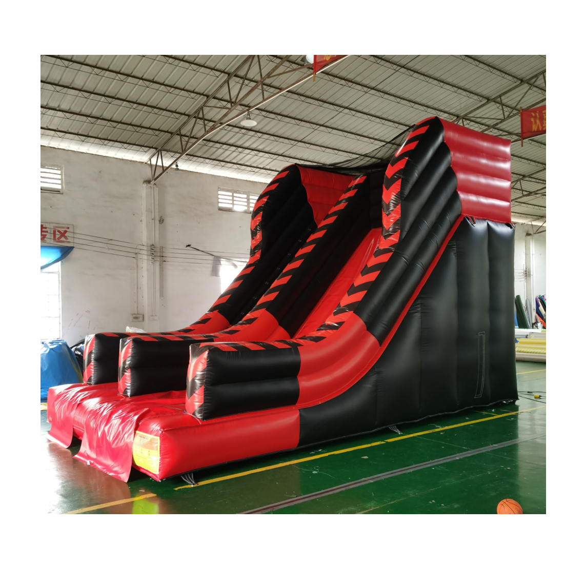 Red and black Commercial inflatable water slide for adults cheap water inflatable slide with pool for kids inflatable water