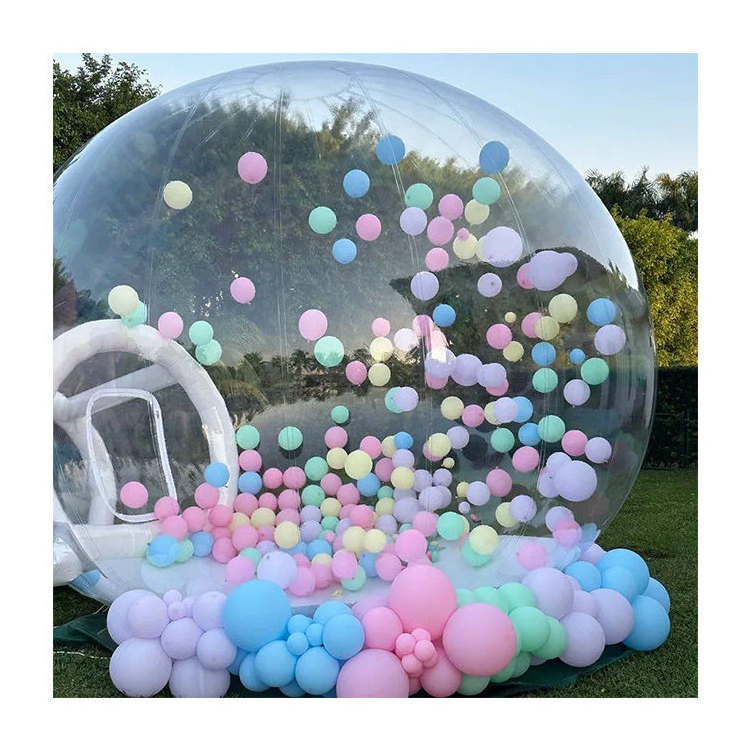 Clear Inflatable Crystal Igloo Dome Bubble Tent Kids Party Balloons Fun House  customized inflatable bubble house tent