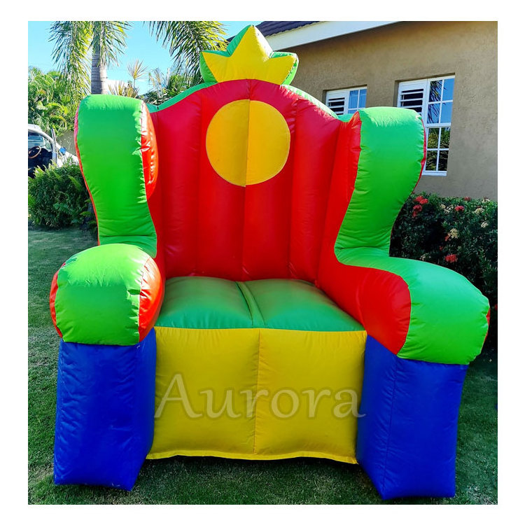 Popular inflatable sofa furniture custom outdoor inflatable king throne chair Inflatable Throne Chair