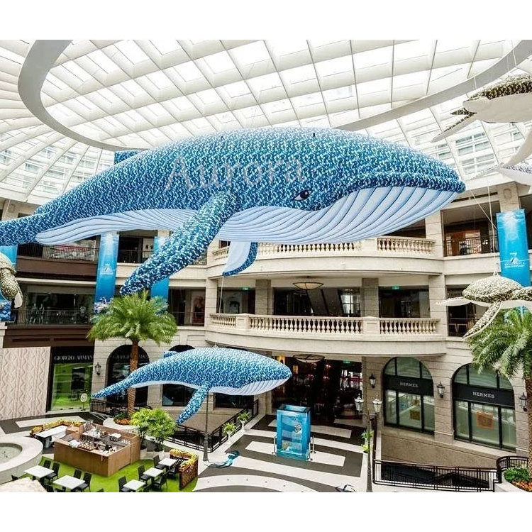 Decorated  inflatable whale giant outdoor inflatable advertising ufo for advertising inflatables sale