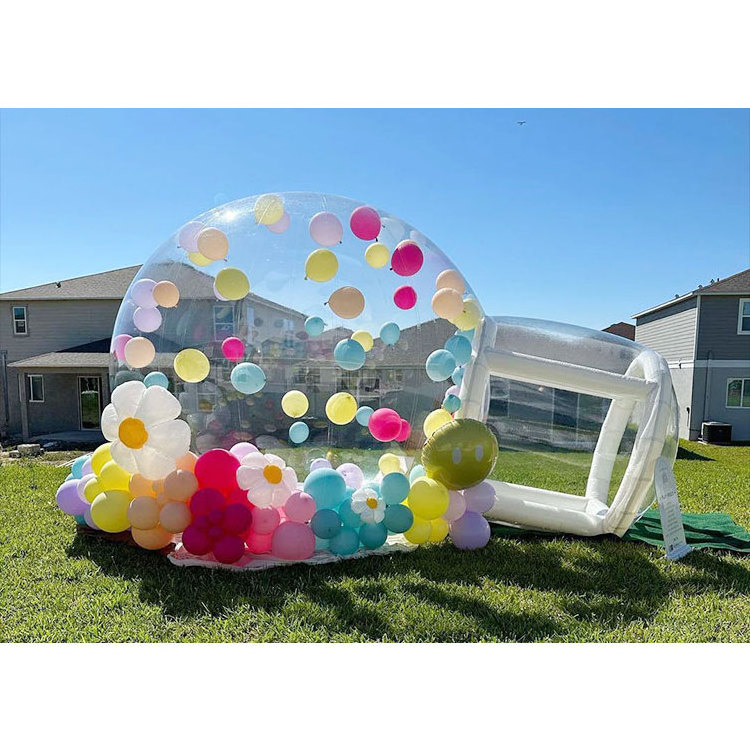 Clear Inflatable Crystal Igloo Dome Bubble Tent Kids Party Balloons Fun House  customized inflatable bubble house tent