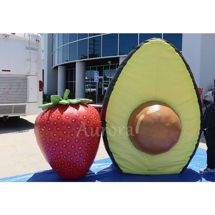 Advertising inflatable fruit balls, giant inflatable raspberries strawberry,Lemon, avocado