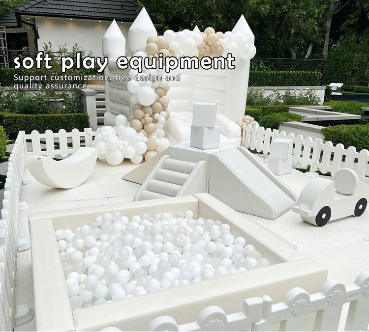 Wholesale size party decoration party rental equipment ocean ball pit balls slide ball pit with plastic slide