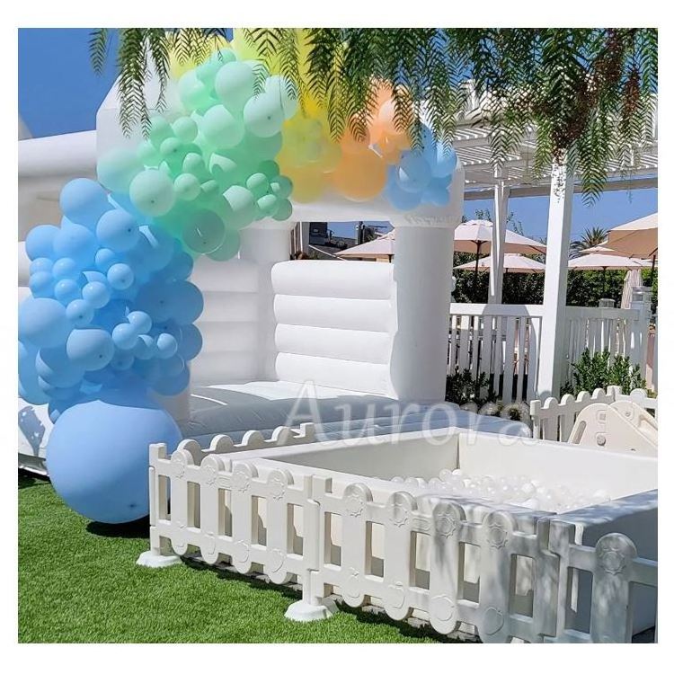 Wholesale factory price kids party  8 pool dinosaur soft play ball pit cleaning machine bouncy castle with slide and ball pit