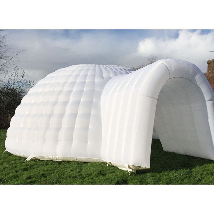 Commercial Inflatable Tunnel Tent Customized White Giant Inflatable Igloo Dome Tent inflatable igloo tent for rental