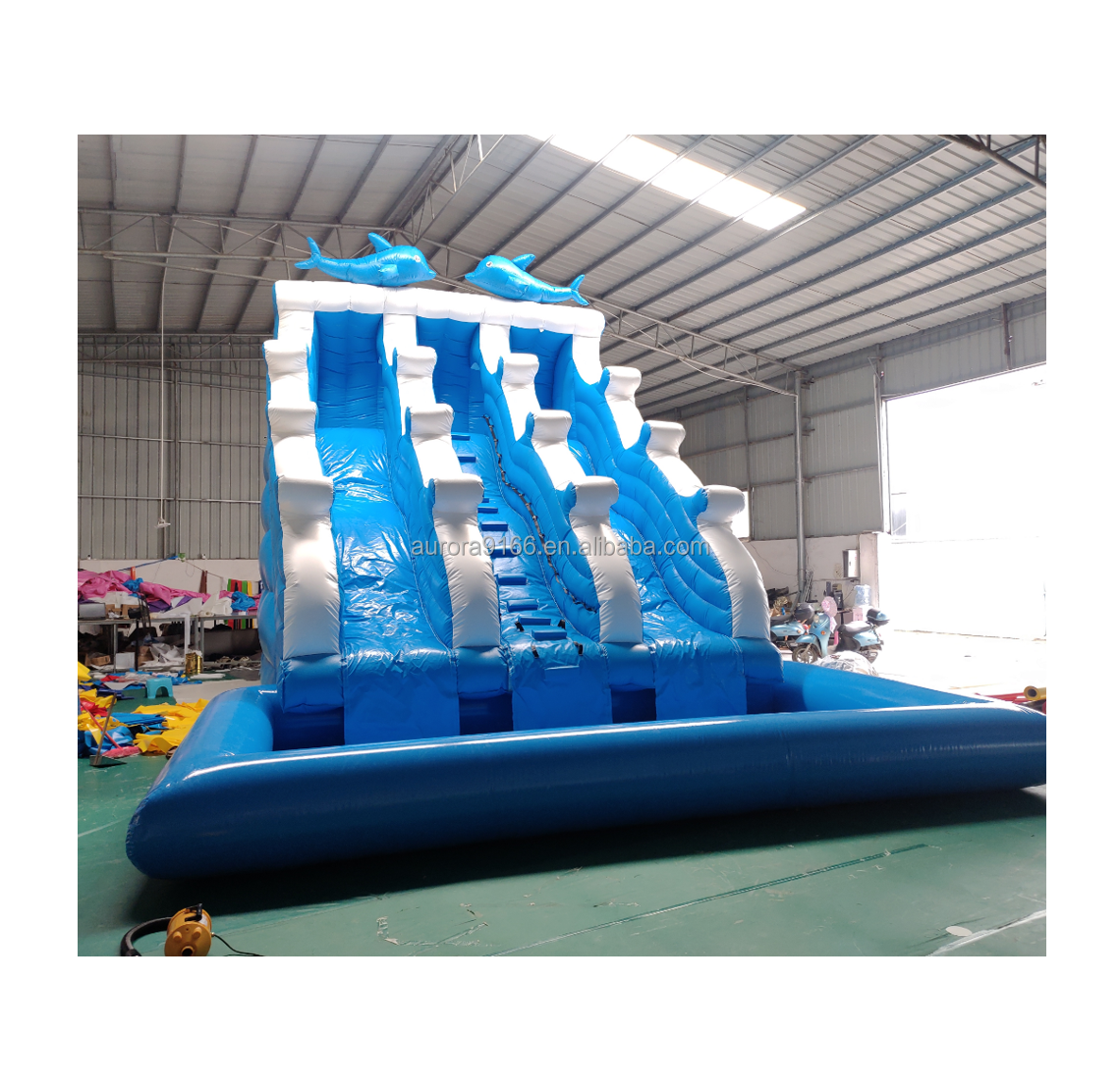 Red and black Commercial inflatable water slide for adults cheap water inflatable slide with pool for kids inflatable water