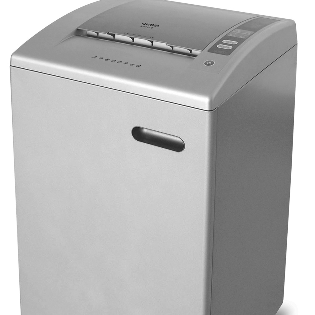 Aurora AS1540CD Plastic Paper Shredder, 15 sheet Micro cut Heavy Duty Shredding machine for Office & SOHO Commercial Shredder