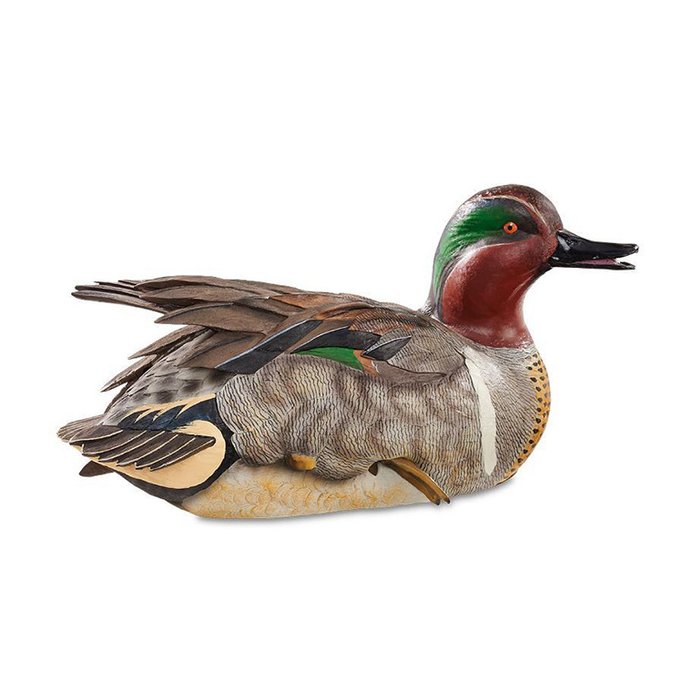 Hot sale resin garden animal ornaments resin ducks for collectable hunting duck decoy