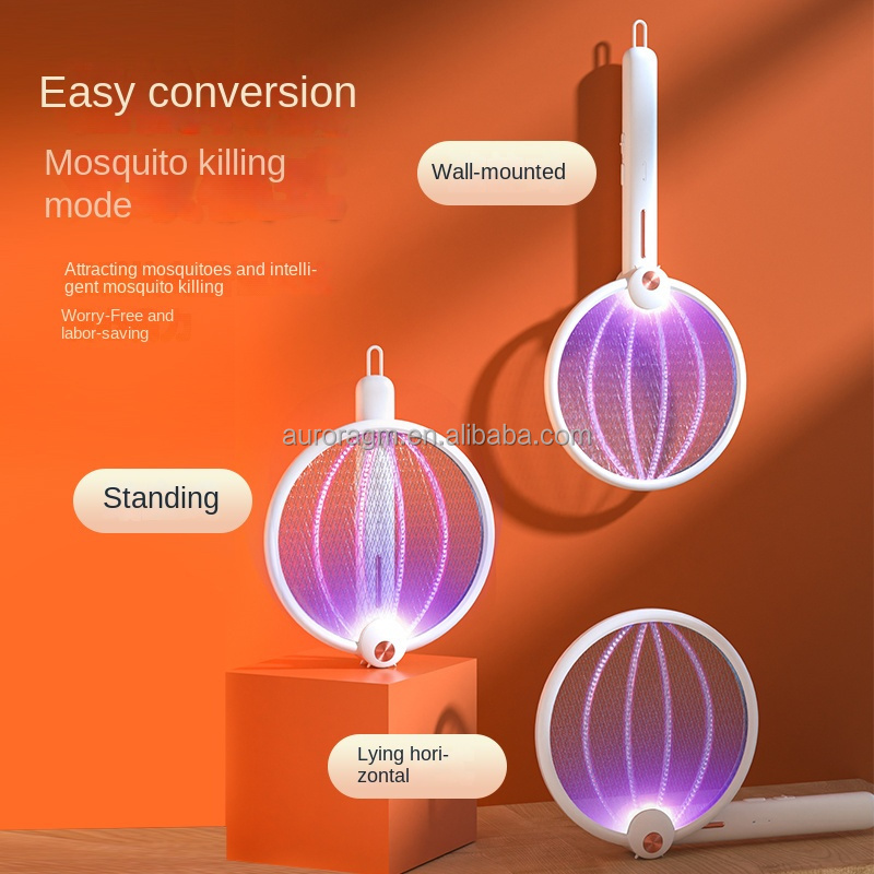 USB Rechargeable 2500mah Lithium Battery Mosquito Killer Bat Electric Mosquito Swatter Electric Bug Insect Killer Racket