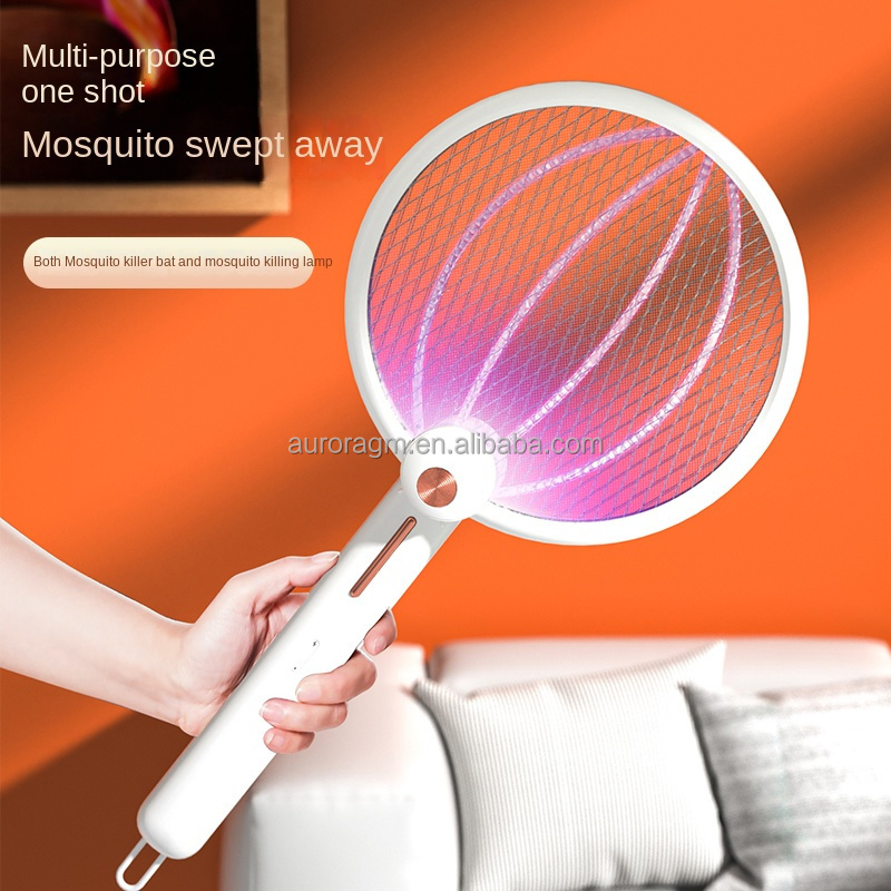 USB Rechargeable 2500mah Lithium Battery Mosquito Killer Bat Electric Mosquito Swatter Electric Bug Insect Killer Racket