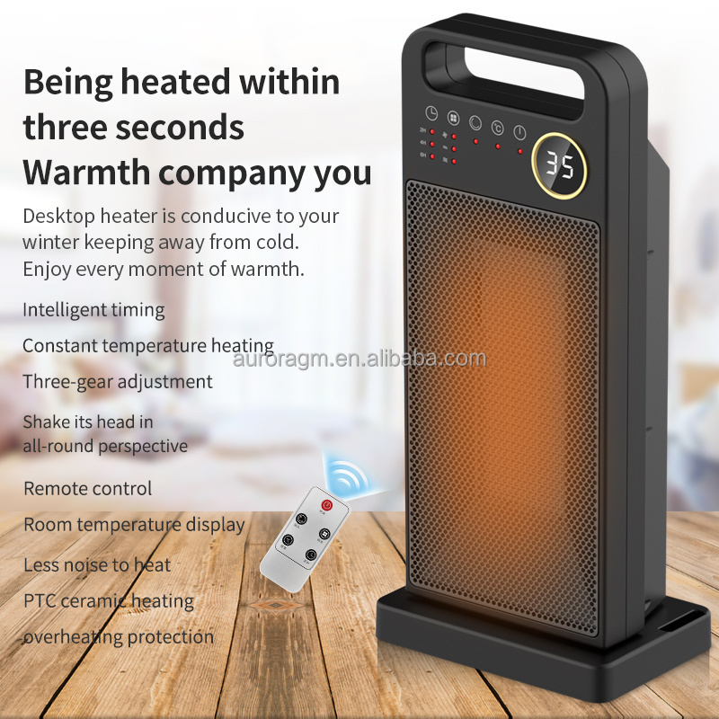 2024 Hot sale  2000W mini portable Home Remote Control for Vertical Fan Heater Electric Fireplace Heater