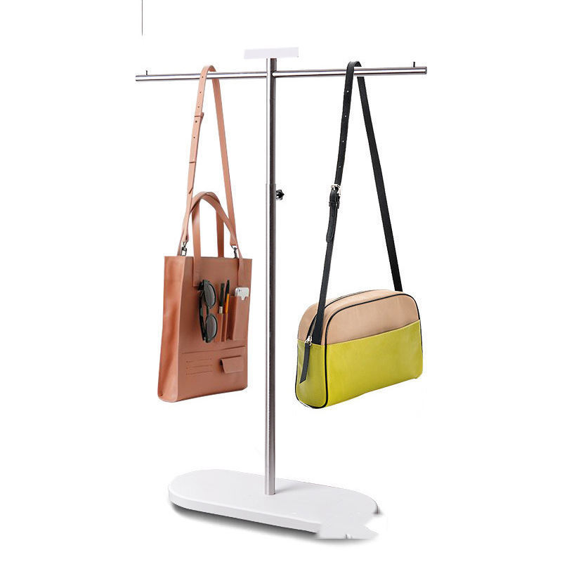 Height adjustable backpack display stand for retail market