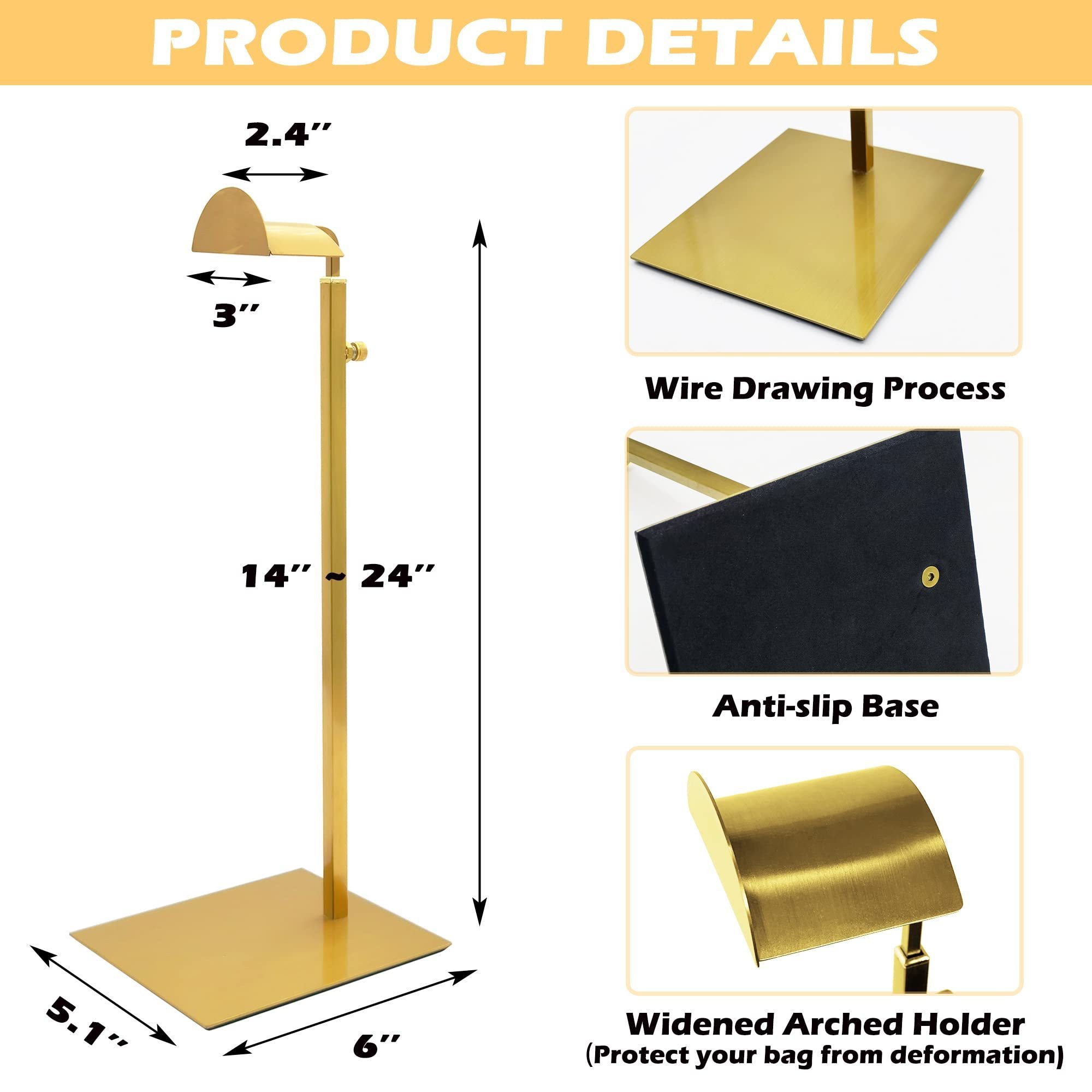 Wholesale Gold Bag Handbag Hanger Holder Display Stand