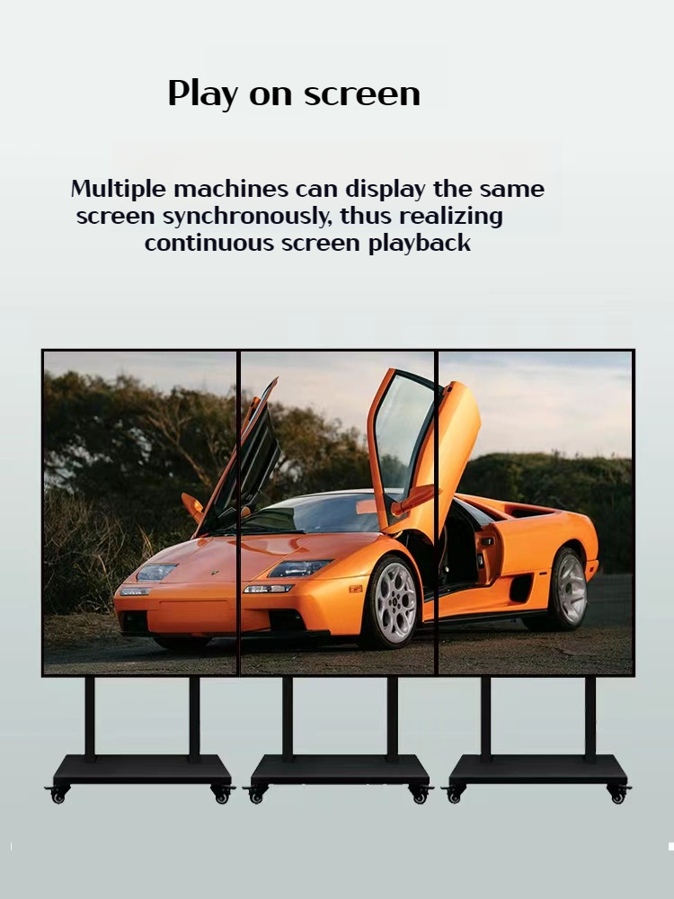 Advertising splicing Screen Digital Signage Indoor HD Player Display 4k resolution portable kiosk available in LCD/LED