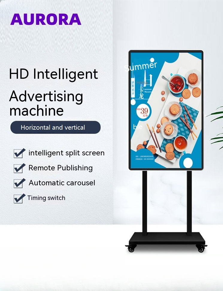 Advertising splicing Screen Digital Signage Indoor HD Player Display 4k resolution portable kiosk available in LCD/LED