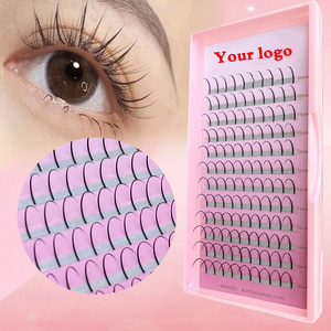 Korean glitter lash spikes individual spikes lashes loose base mink individual eyelash extension lash trays