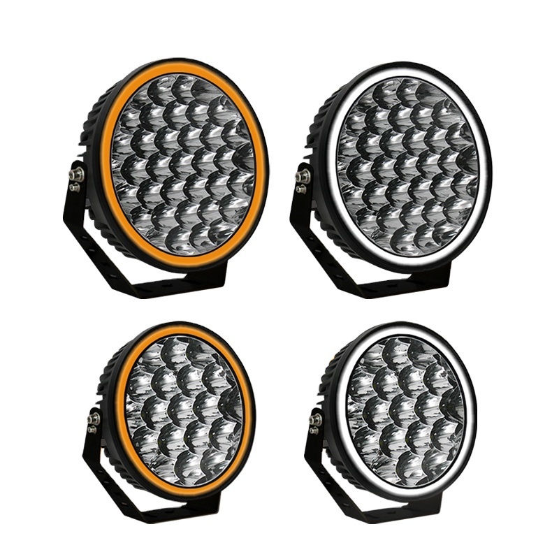 7 inch LED Driving Light 9inch Work Lighting Offroad 24V Waterproof Amber DRL Beam Cars Vehicles Tractors