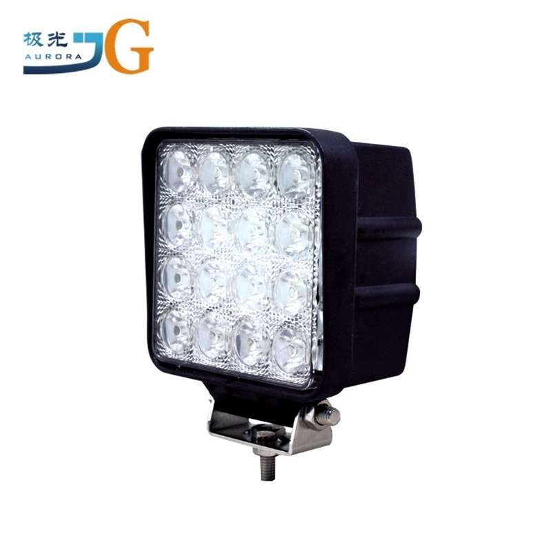 48w Mini Led Flashlight Waterproof Flood Pod Amber Heavy Duty Led Light 4.5 Inch Offroad Truck Tractor Led Work Lights