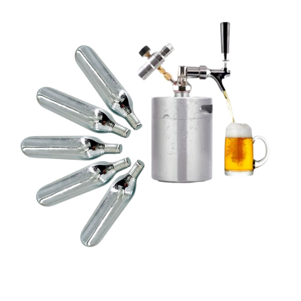 home brew 16g threaded food grade CO2 cartridge