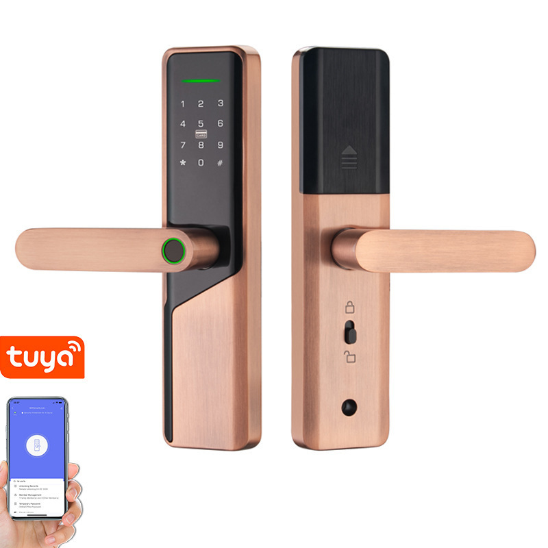 Smart Remote Control Tuya Wifi Biometric Door Lock Keyless Digital Drawer Lock Cabinet Safety Biometric Smart Fingerprint Lock