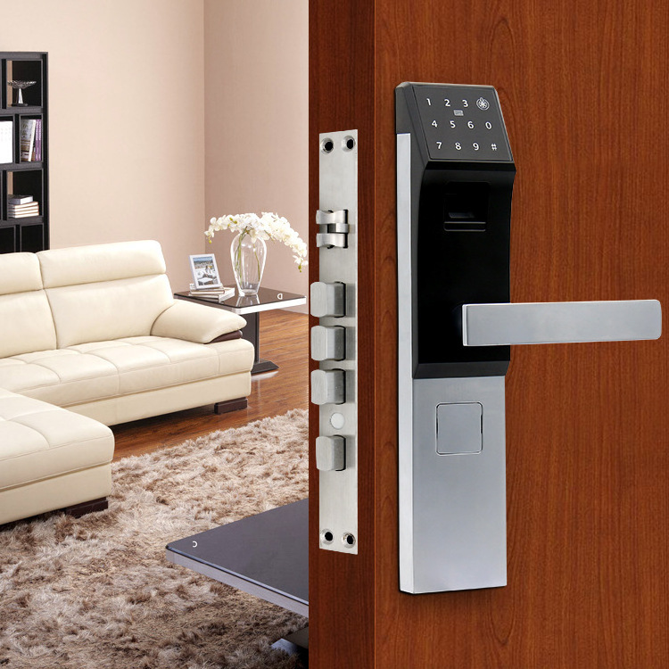 Zigbee Smart fingerprint door lock with Card, Password for home security system