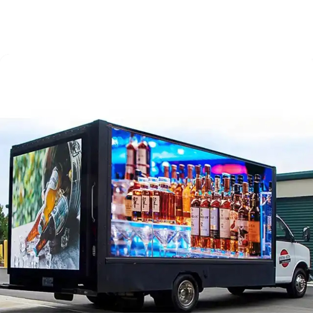 New inventions mobile new sign led panel truck for advertisement rgb panel