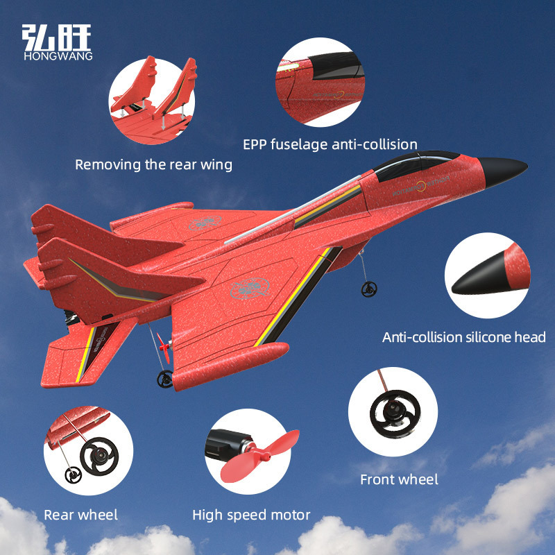 2.4G 2.5-pass glide Foam fighter aircraft Remote Control jet outdoor rc plane toy HW37