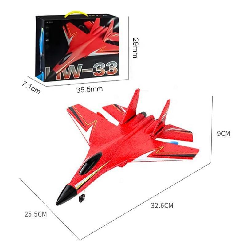 2023 hot sale HW33 Jet Air RC Plane 2.4G 4WD Flying Remote Control Airplane Glider Aircraft Model Toy Foam