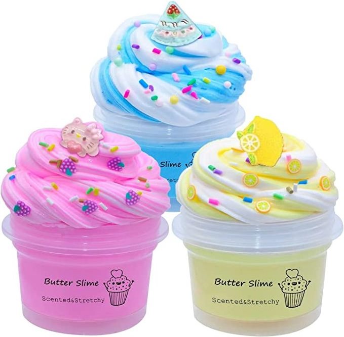 2023Ice Cream Playdough Slime Unicorn Toys Set Non-toxic Glue Supplies Charms Activator Diy Slime Making Kit For Kids Girls Boys