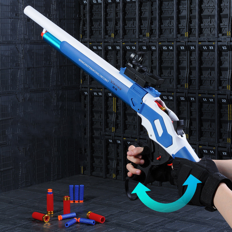 Toy metal plastic electric toy guns for kids boys adults shell ejecting gel blaster ring  m1887 p90 fireworks bb gun