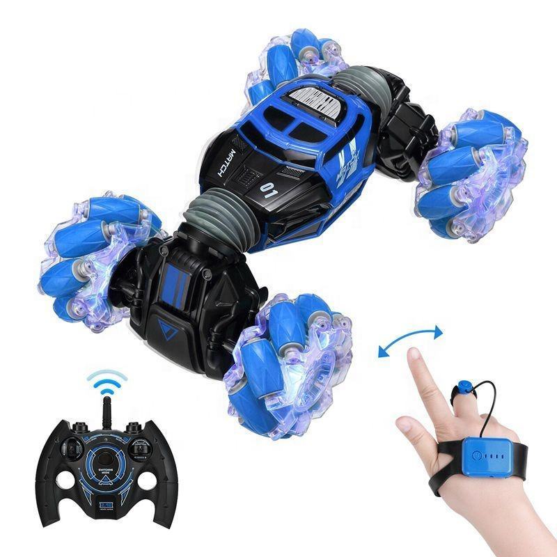 Twist Car 2.4G Wireless Control Distortion Car Hand Gesture Remote Control RC Stunt Car with Light Radio