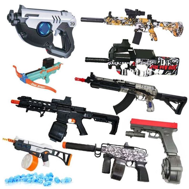 Uzi Ball Pistol P90 Electric Gel Bal Blaster Sniper Toys Gun Jell Mp5 Pistol M416 Pro Mp7 Gel Blaster