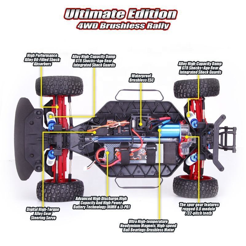 2023 new Remote control Hobby car 1/8 4x4 rally rc off-road car electric 4WD 2.4G brushless