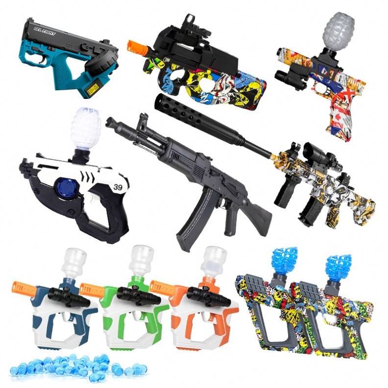 Airsoft Pistola Akm 47 Gel Blaster Balas Automatic De Toy Glow Goma Hidrogel Strap Tactical Accessories Gun Akm