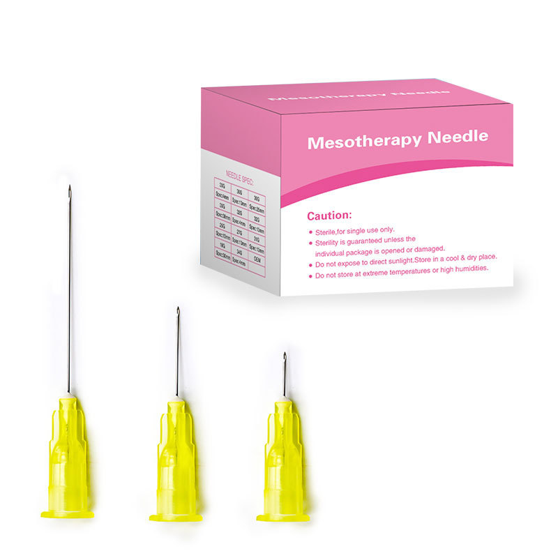 Wholesale Medical disposable mesotherapy gun prp injector multi needles 30G 4mm 6mm Safety hypodermic needle syringe