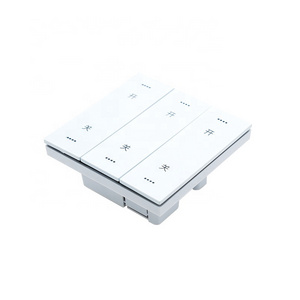 Aurtron DK33LD Light Switches Pc Plate UK Standard British Type Electric Power 1/2 Way 1/2/3 Gang Push Button Wall Switch