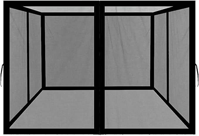 Universal Mesh Net Screen Gazebo Replacement Mosquito Netting Walls Outdoor Patio Canopy