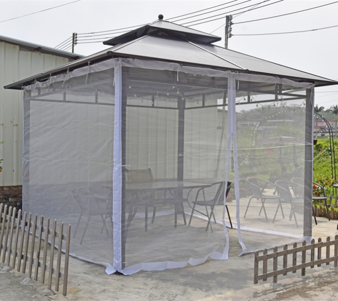 Outdoor Polyester Mesh Net Screen Large Hanging Netting Patio Umbrella Gazebo Mosquito Net