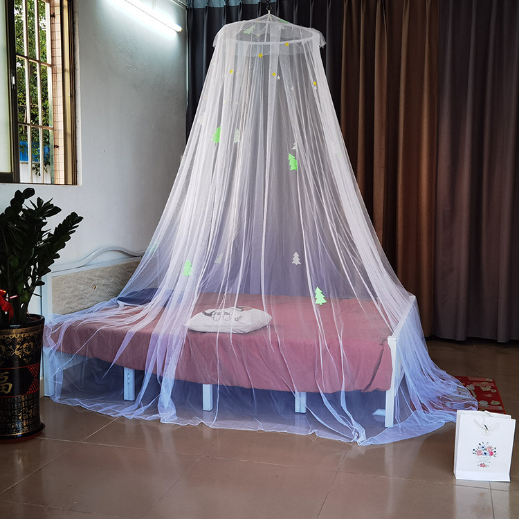 Hanging Curtain Netting Princess Christmas Tree Glow in Dark Bed Canopy Mosquito Net