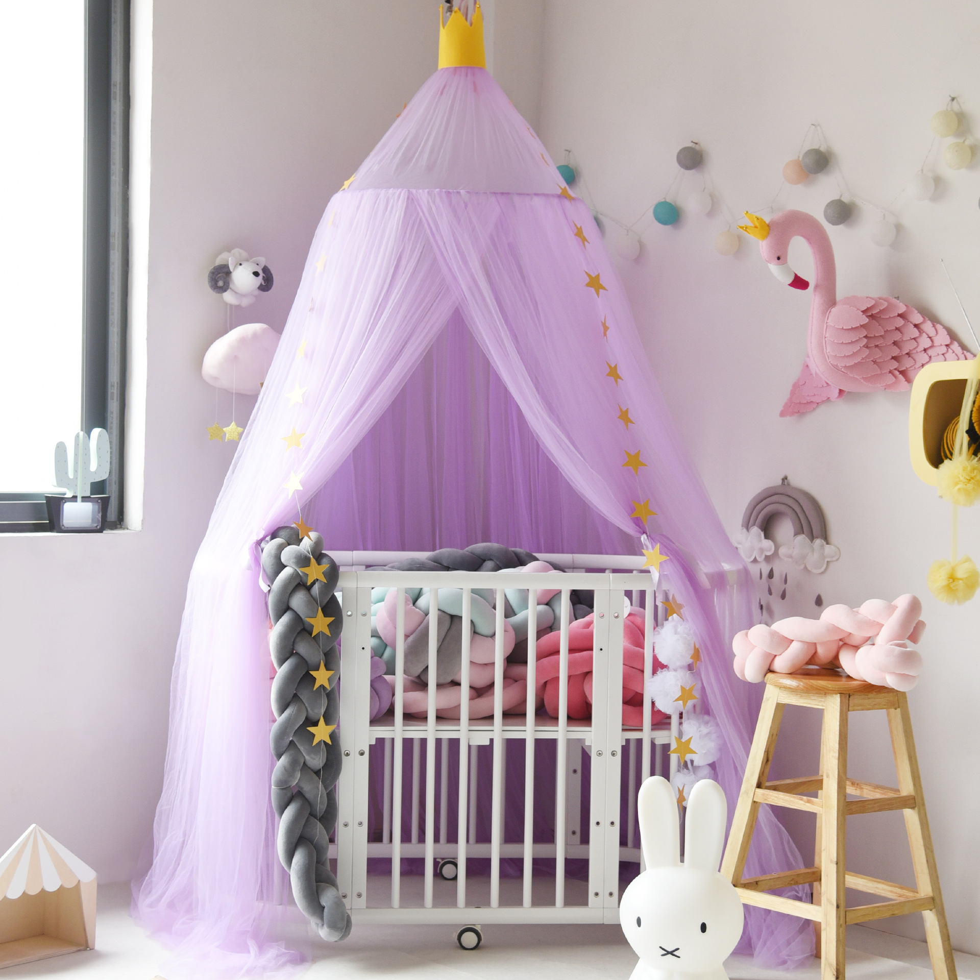 Princess Hanging Curtains Bed Canopy Girls Favourite Mosquito Canopy Bed Net