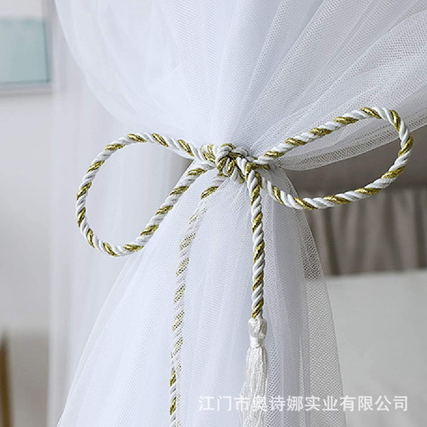 Elegant Curtain Net for Full/Queen/King Size Bed 4 Corner Post Bed Canopy Square Mosquito Net