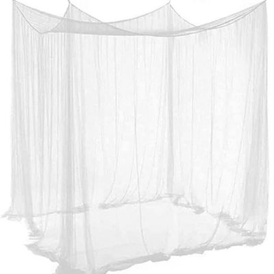 Elegant Curtain Net for Full/Queen/King Size Bed 4 Corner Post Bed Canopy Square Mosquito Net