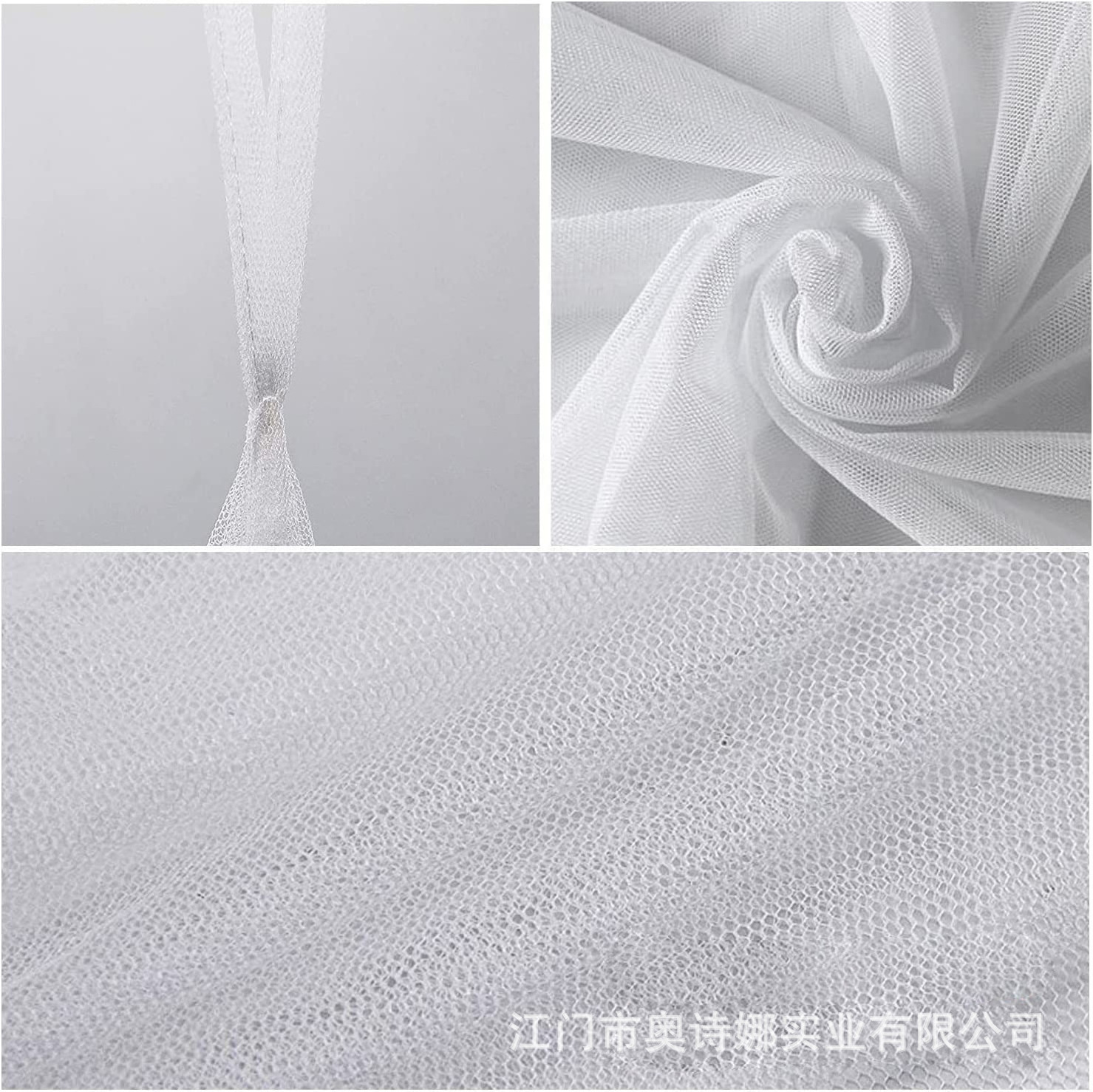 Elegant Curtain Net for Full/Queen/King Size Bed 4 Corner Post Bed Canopy Square Mosquito Net