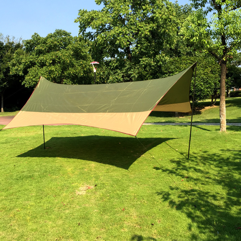 UV Protection and PU 3000mm Waterproof Camping Tarp Lightweight Hammock Rain Fly